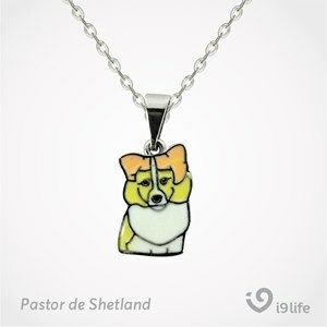 COLAR PINGENTE PASTOR SHETLAND I9LIFE