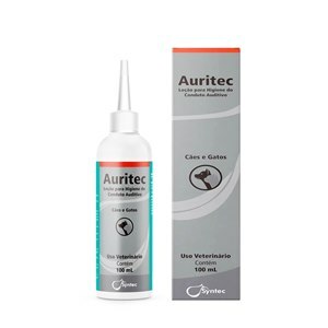 AURITEC LOÇÃO PARA HIGIENE OTOLÓGICA 100ML PARA CÃES E GATOS