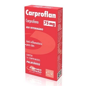 ANTI-INFLAMATÓRIO CARPROFLAN 75MG 14 COMPRIMIDOS PALATÁVEIS