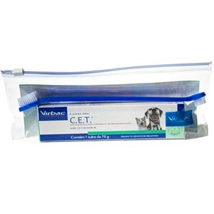 KIT DE SAÚDE ORAL PASTA E ESCOVA PARA CÃES E GATOS