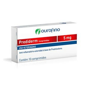 ANTI-INFLAMATÓRIO PREDIDERM 5MG 10 COMPRIMIDOS PARA CÃES