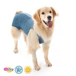 ROUPA PÓS CIRÚRGICA PARA CÃES MACHO CASTRAÇÃO DUO DRY - AZUL TAMANHO 9