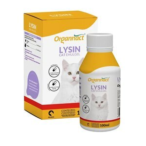 Suplemento Vitamínico Aminoácido Organnact Lysin Cat Emulgel  100ml