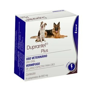 VERMÍFUGO DUPRANTEL PLUS DUPRAT 4 COMPRIMIDOS - VALIDADE SETEMBRO/24