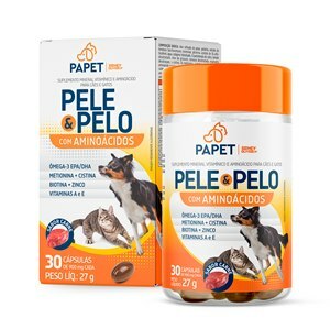 PELE & PELO VITAMINAS+MINERAIS  AMINOÁCIDOS 900MG PAPET 30 CÁPSULAS SIDNEY OLIVEIRA