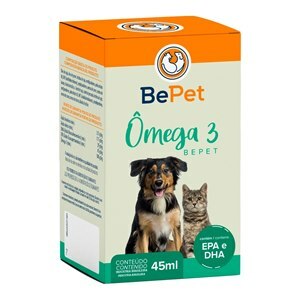 ÔMEGA 3 EPA E DHA CÃES E GATOS BEPET 45ML - VALIDADE JULHO/24