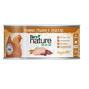 ALIMENTO BY NATURE DAY BY DAY FRANGO, FÍGADO E VEGETAIS PARA GATOS FILHOTES 120G