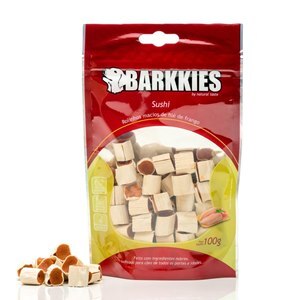 PETISCOS DE FRANGO E PEIXE BARKKIES SUSHI 100G