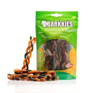 PETISCOS TRANÇA DE FRANGO BARKKIES VEGETABLE & CHICKEN 100G