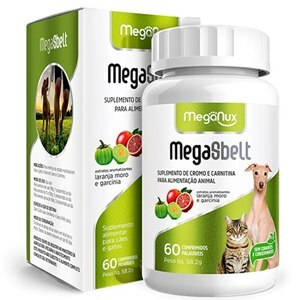 MEGASBELT 1120MG MEGANUX 60 COMPRIMIDOS PALATÁVEIS PARA CÃES E GATOS